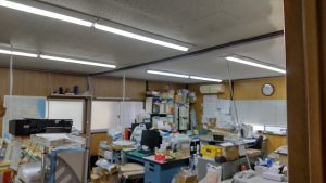 精密機器工場の照明LED化工事